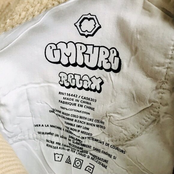 Empyre Corduroy Skate‎ Pants Baggy Loose Fit Beige Khaki Size 28 Short 28x23 - Picture 4 of 9